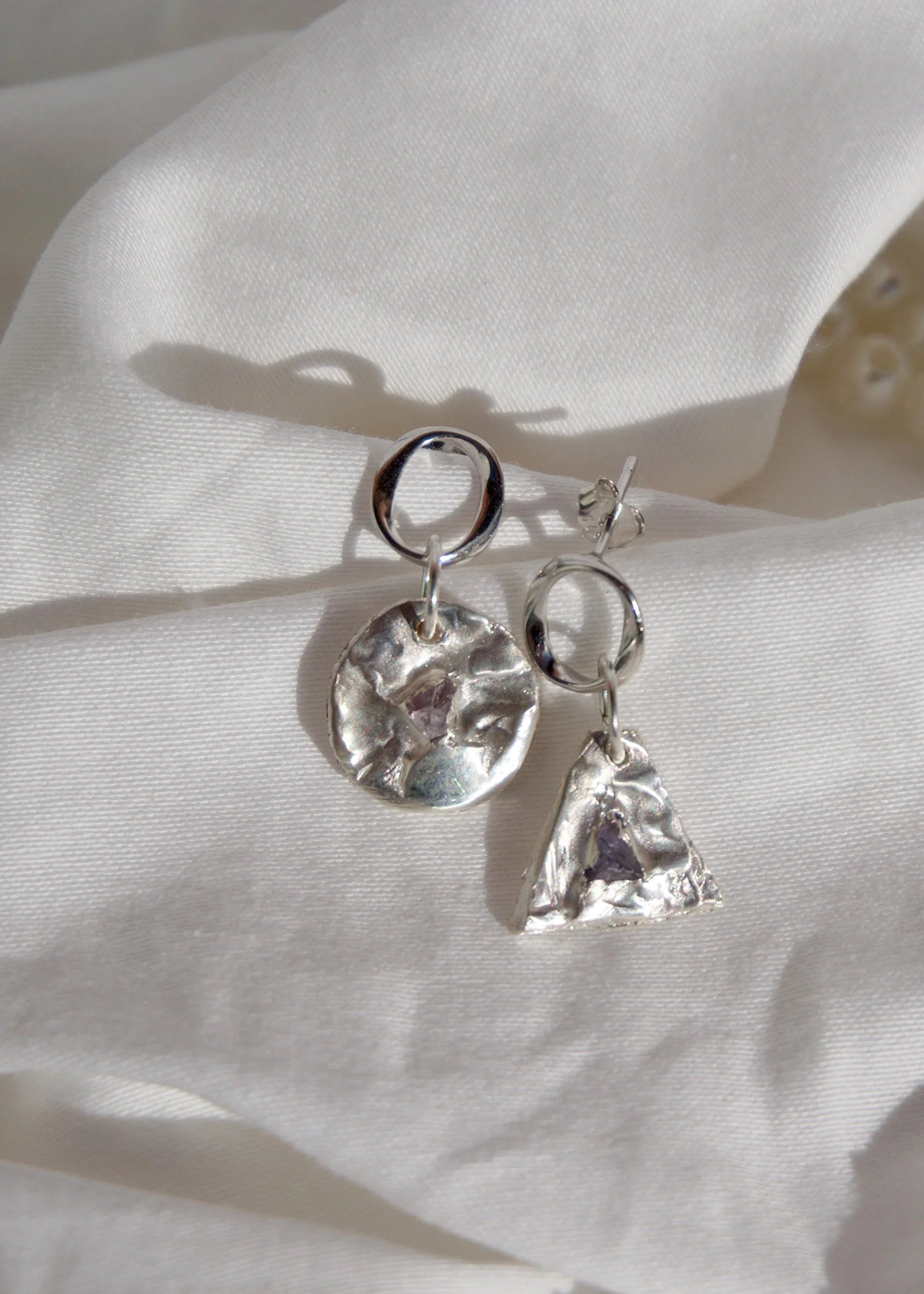 Matisse Bella Jewellery Mixed stud earrings- cool tones