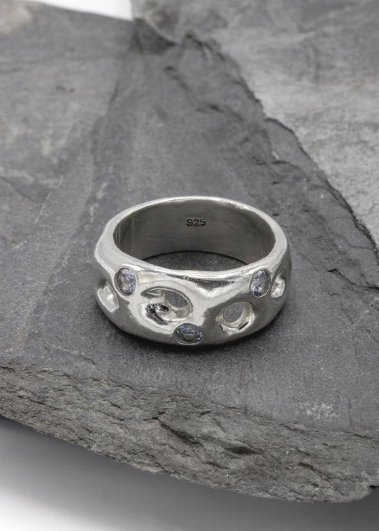Mortar Ring- Tanzanite
