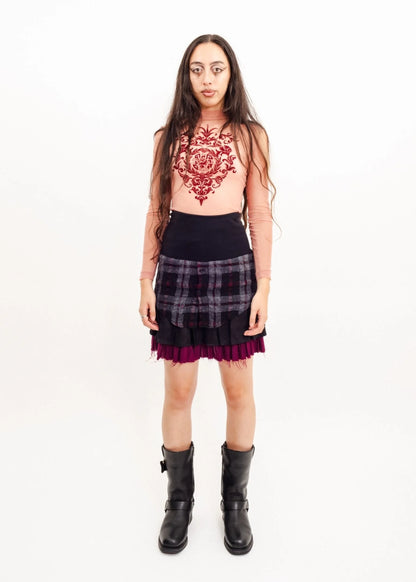 Nom* D Multi-layered punk skirt