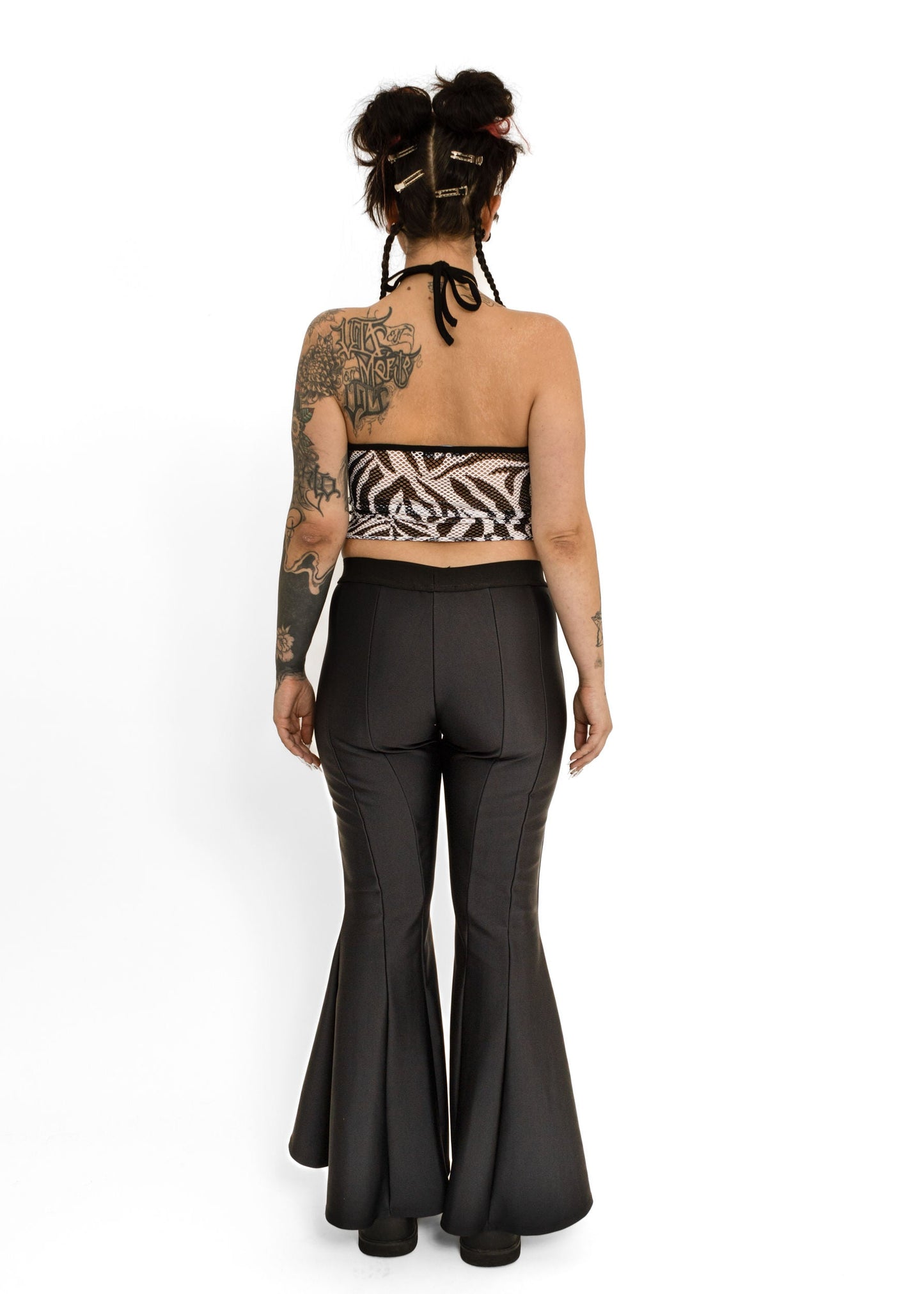 Maggie Marilyn Neoprene panelled flared pants