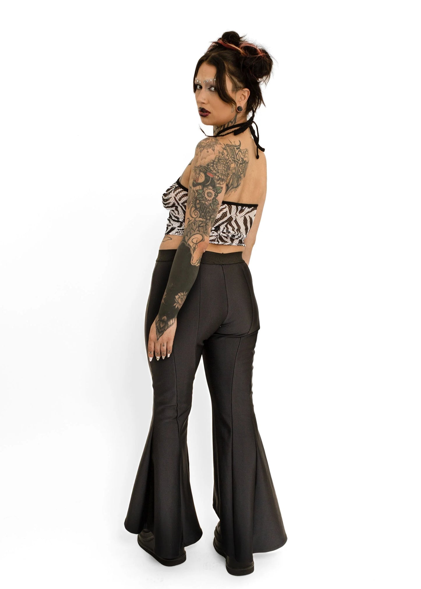 Maggie Marilyn Neoprene panelled flared pants