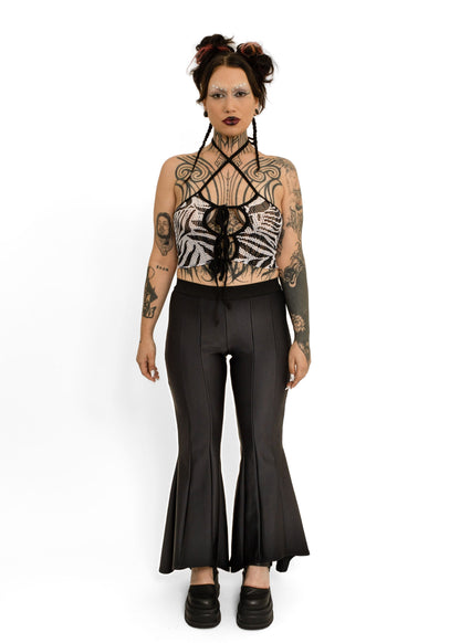 Maggie Marilyn Neoprene panelled flared pants