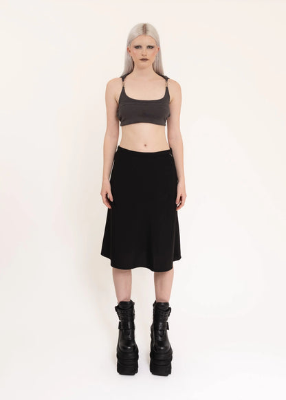 Prada Milano Nylon Midi Skirt