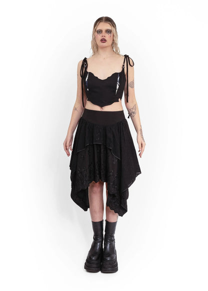 Age of Aquarius Odessa Skirt- black