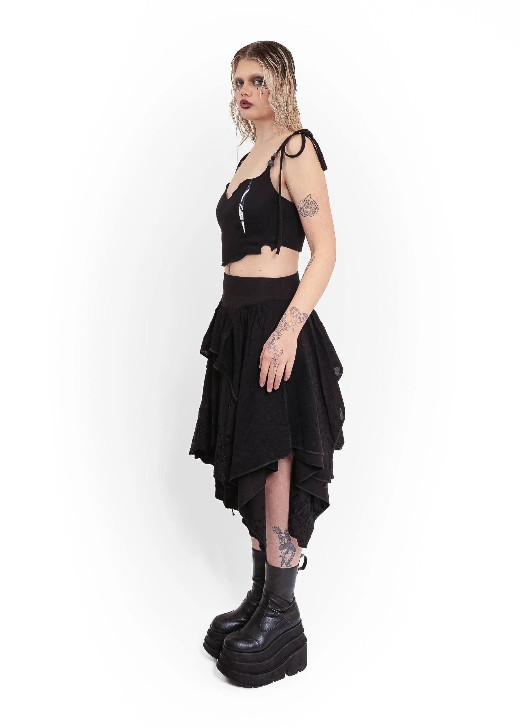 Age of Aquarius Odessa Skirt- black