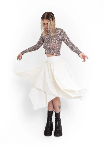 Age of Aquarius Odessa Skirt- cream