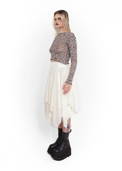 Age of Aquarius Odessa Skirt- cream