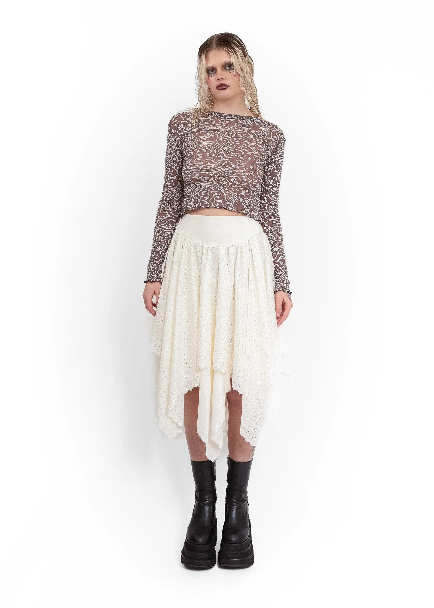 Age of Aquarius Odessa Skirt- cream