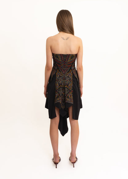 Zheyi Ruan Odyssey Bustier Scarf Dress Bizarre Bazaar