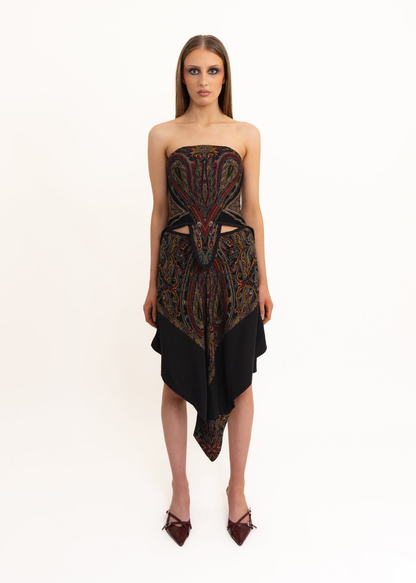 Zheyi Ruan Odyssey Bustier Scarf Dress Bizarre Bazaar
