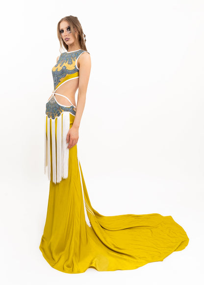 Zheyi Ruan Odyssey runway sample gown Bizarre Bazaar