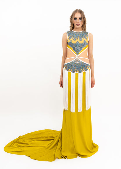 Zheyi Ruan Odyssey runway sample gown Bizarre Bazaar