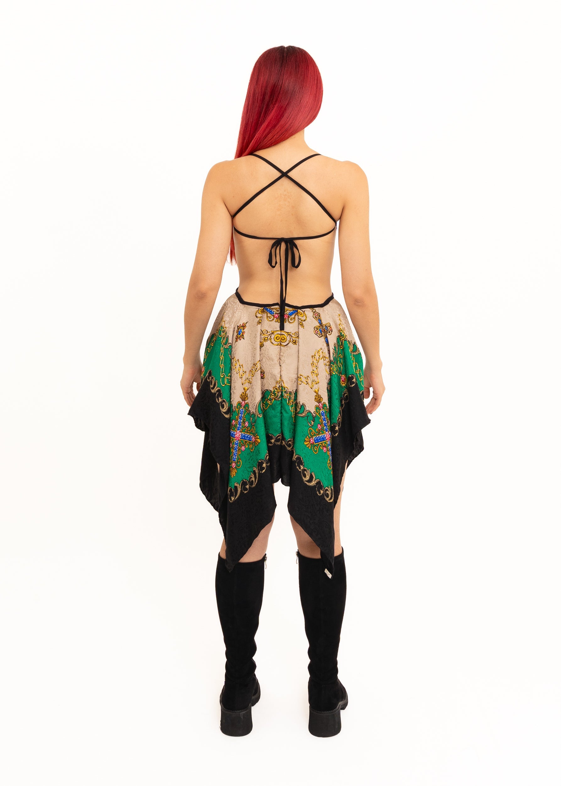 Zheyi Ruan Odyssey Silk Scarf Dress Bizarre Bazaar