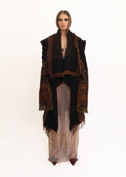 Zheyi Ruan Zero waste multi-wear wool felt coat Bizarre Bazaar