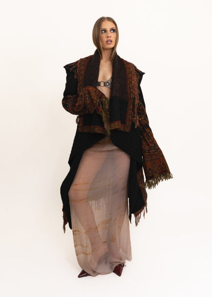 Zheyi Ruan Zero waste multi-wear wool felt coat Bizarre Bazaar