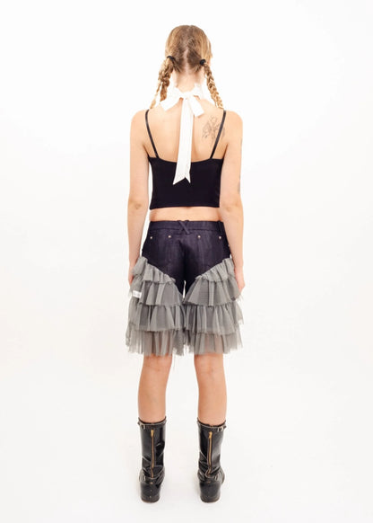 Depth of Scye Organza Trim Ruffle Choker