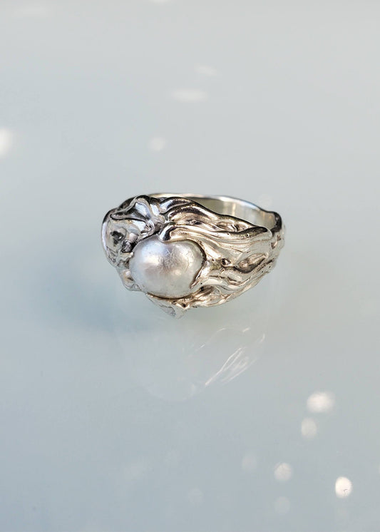 Pearl Swirl Ring #1