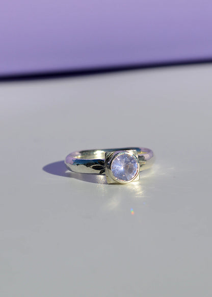 M.V.H Jewellery Pedestal Ring- lavender quartz