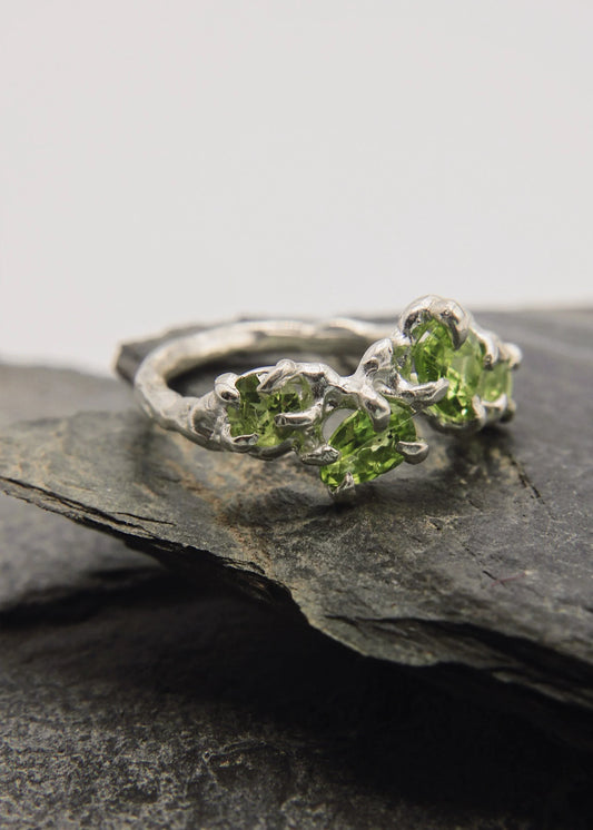 Lauren MacPhail Jewellery Peridot cluster ring
