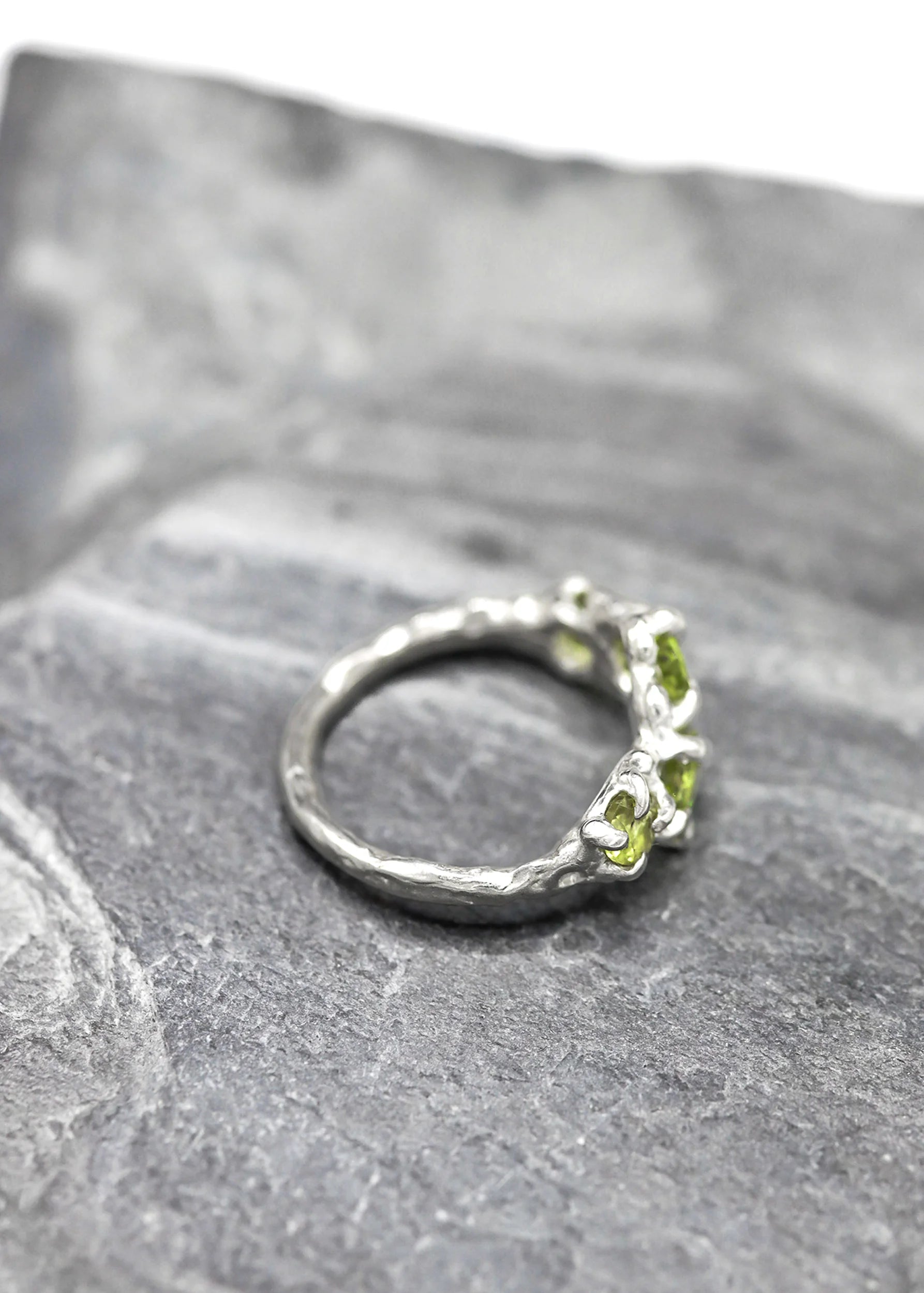 Lauren MacPhail Jewellery Peridot cluster ring