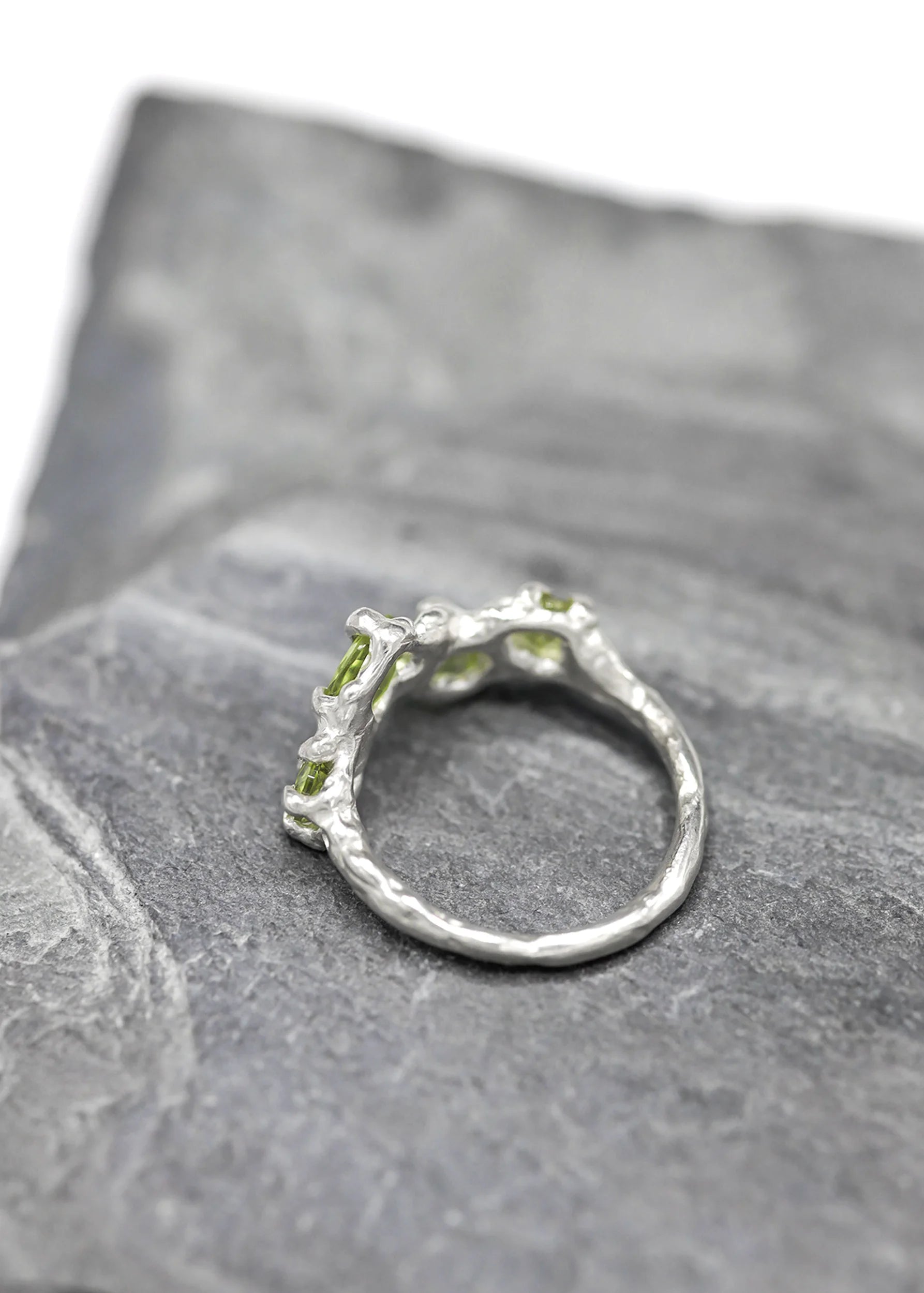 Lauren MacPhail Jewellery Peridot cluster ring