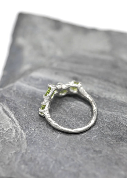 Lauren MacPhail Jewellery Peridot cluster ring