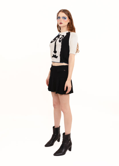 Picasso Intarsia Knit Tee
