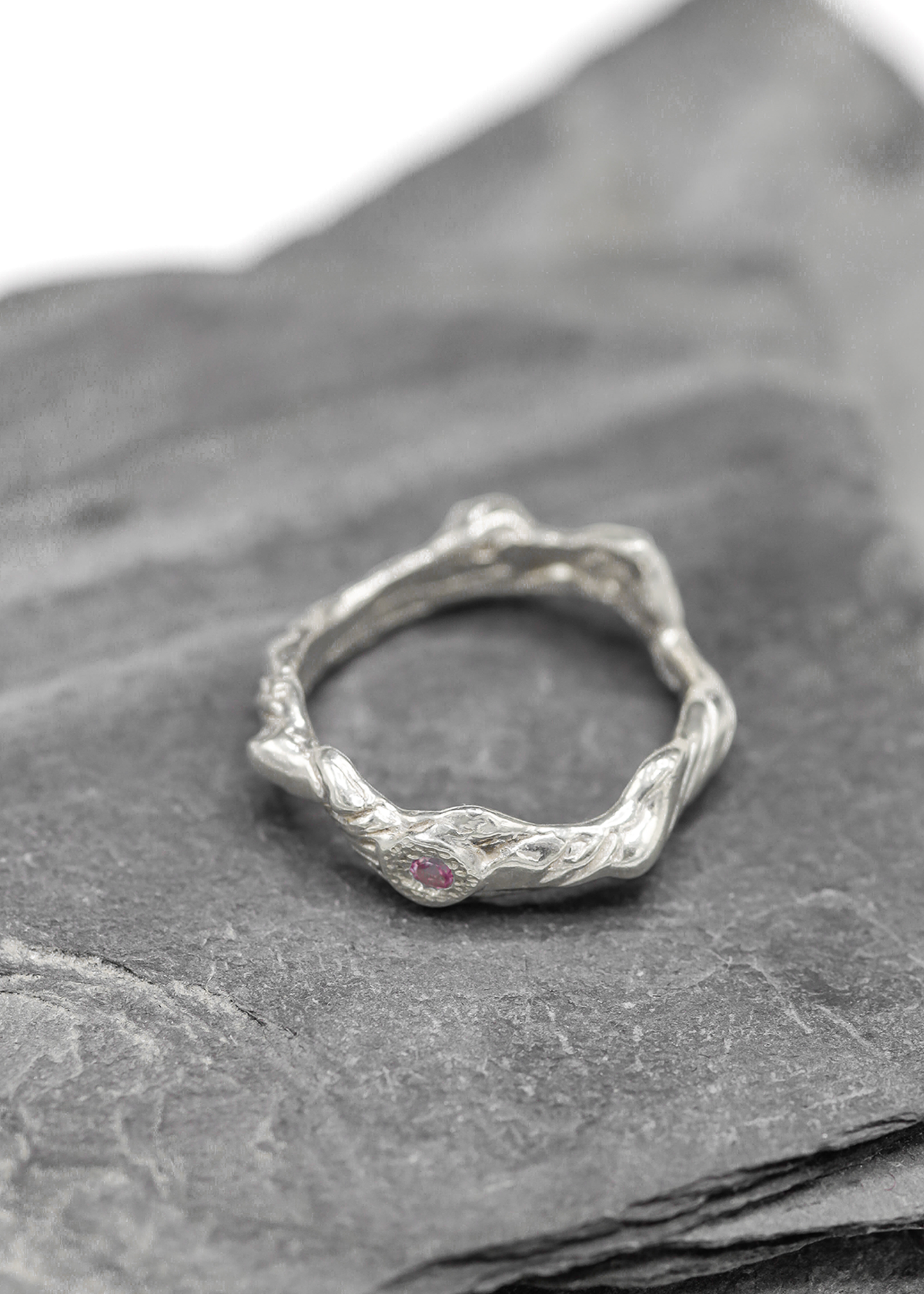 Thorn Jewellery Pink sapphire flow ring Bizarre Bazaar