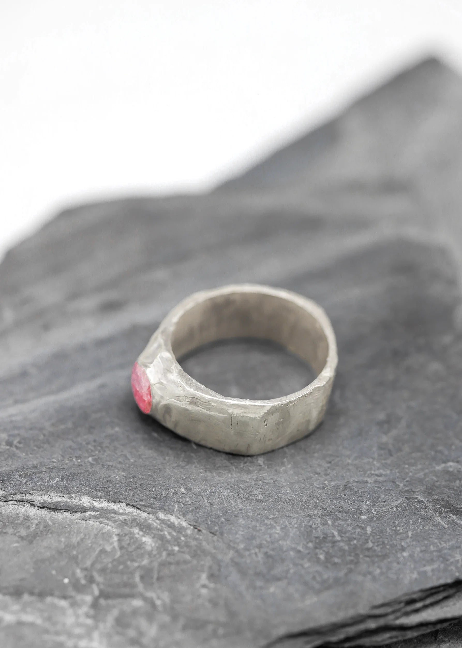 Matisse Bella Jewellery Pink sapphire stacker ring- single stone