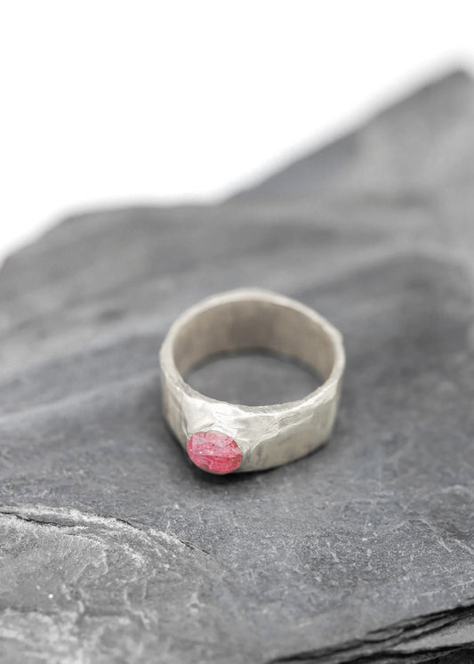 Matisse Bella Jewellery Pink sapphire stacker ring- single stone