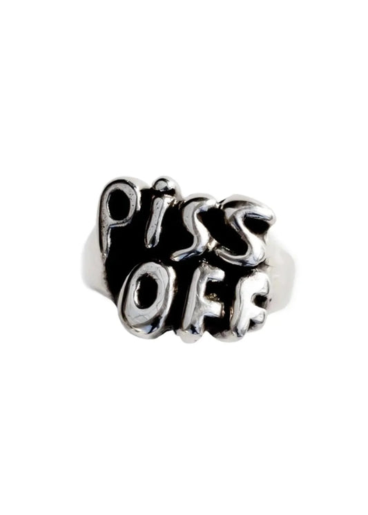 Screaming Jewellery Piss Off ring