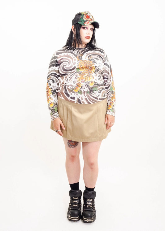 Smile Land Pleated mini skirt