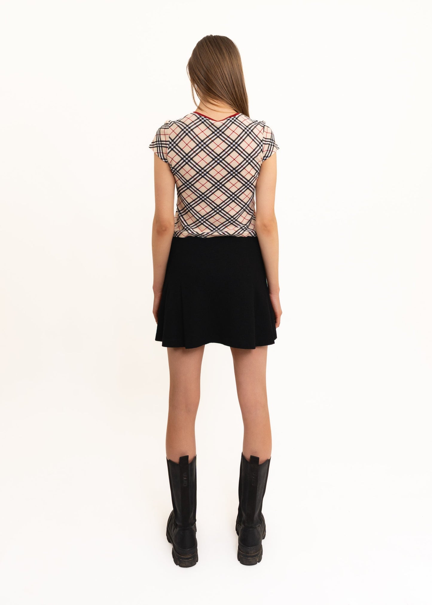 Burberry Pleated wool mini skirt Bizarre Bazaar