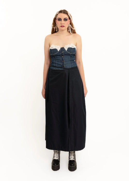 Caitlin Snell Priscilla wrap maxi skirt