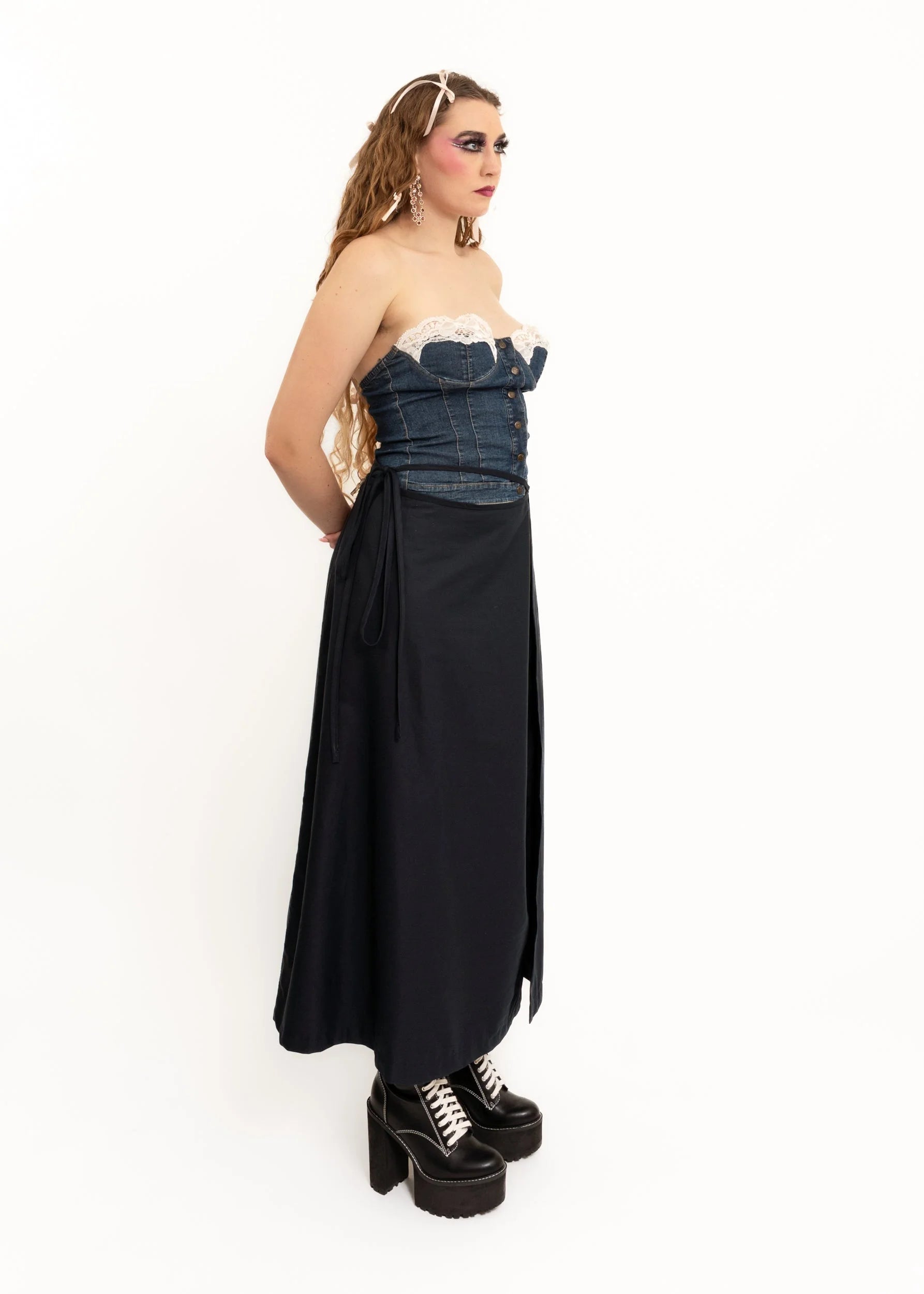 Caitlin Snell Priscilla wrap maxi skirt