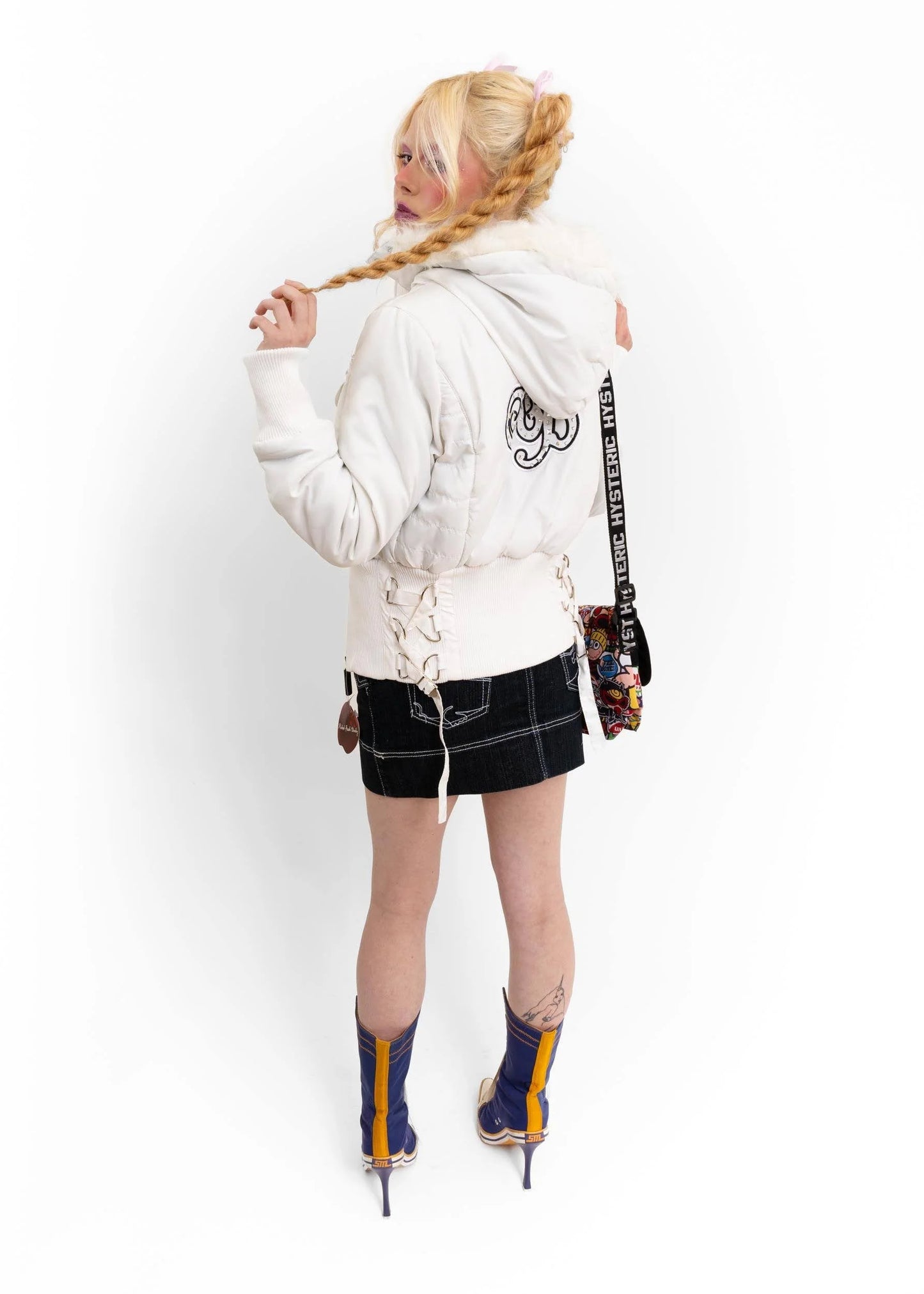 Apple Bottoms Puffer jacket with faux fur trimmed hood