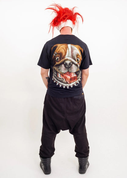 Rock Chang Punk pug t-shirt with 3D tongue piercing