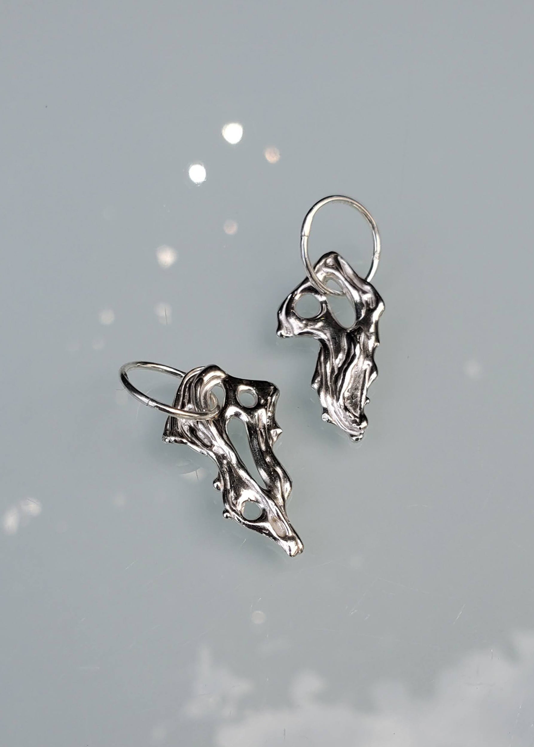 Mothmade Jewels Ripple earrings Bizarre Bazaar