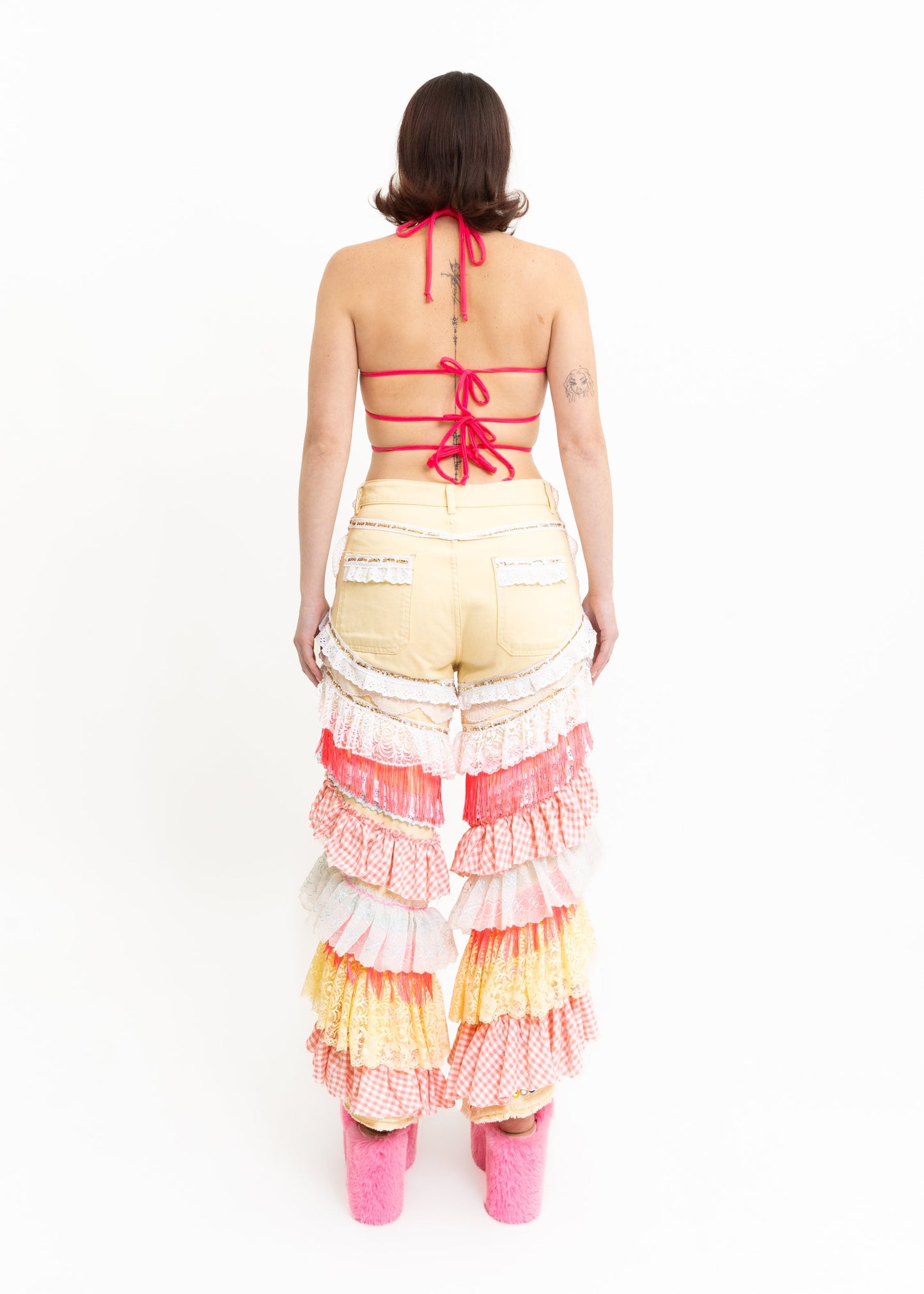 Rodeo clown upcycled party pants Bizarre Bazaar