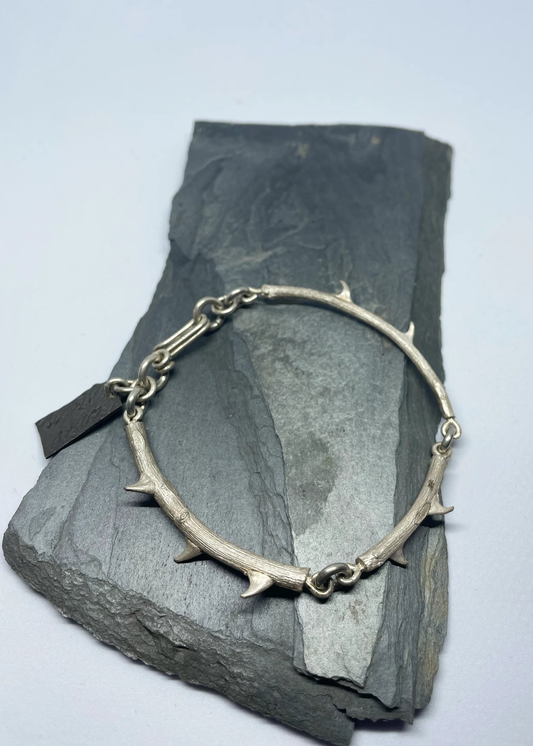 Jewellery by Akim Rose thorn bracelet- silver