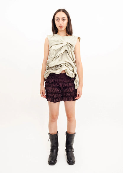 Glo Caii Ruched asymmetric top