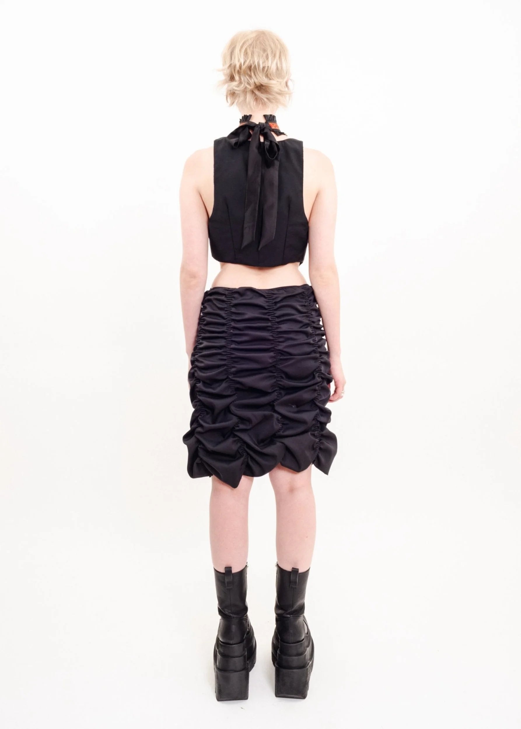 HBK Collections Ruched skirt