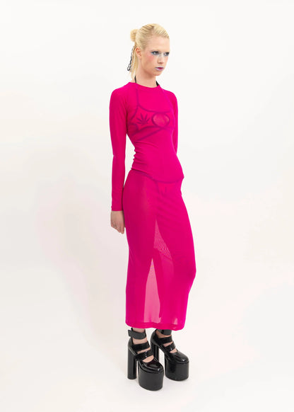 Starving Artists Fund Run Baby Run! Dress- Hot pink