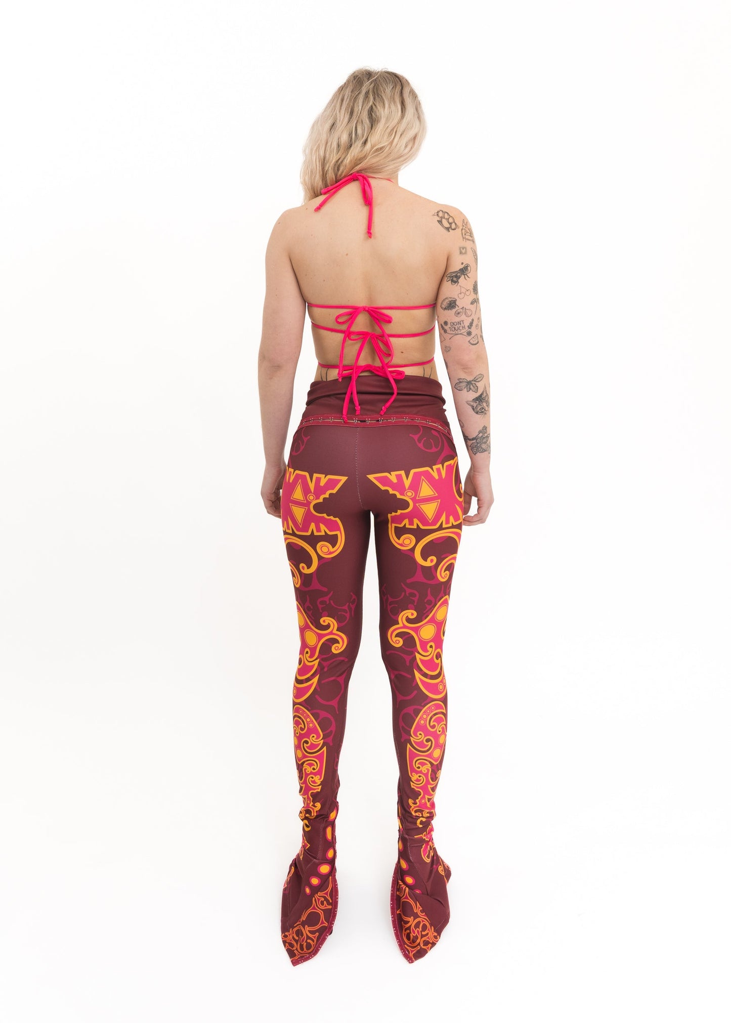 Runway sample cut out panelled pants