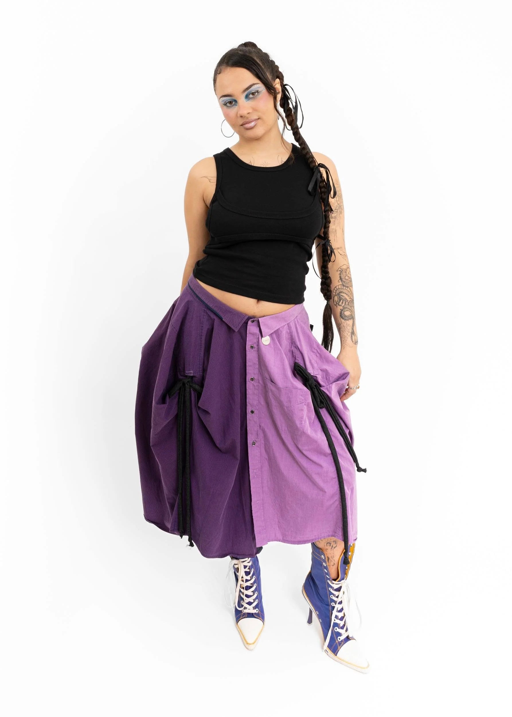 Billy by Billy Shirt skirt- purple