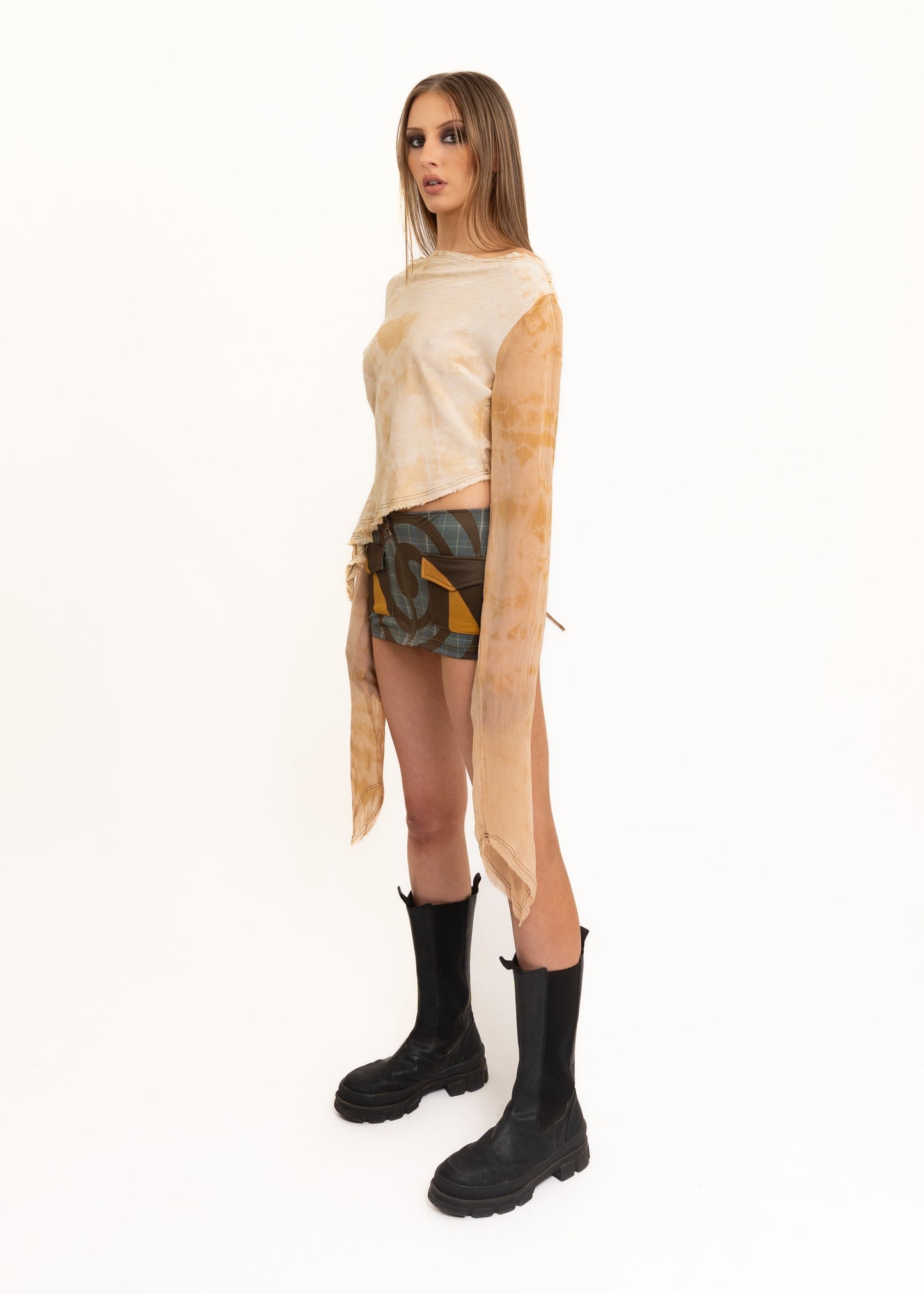Bodies of Solace silk asymmetric drape top Bizarre Bazaar