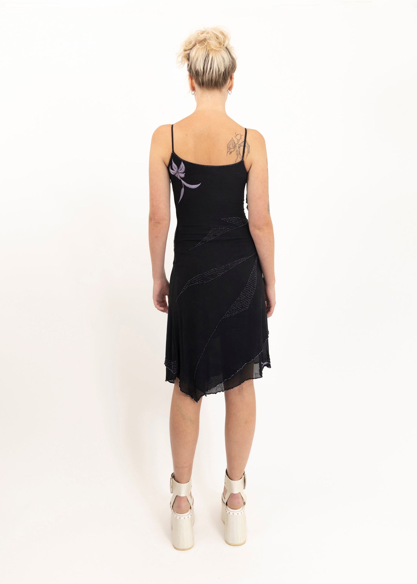Karen Millen Silk beaded asymmetric faerie style dress