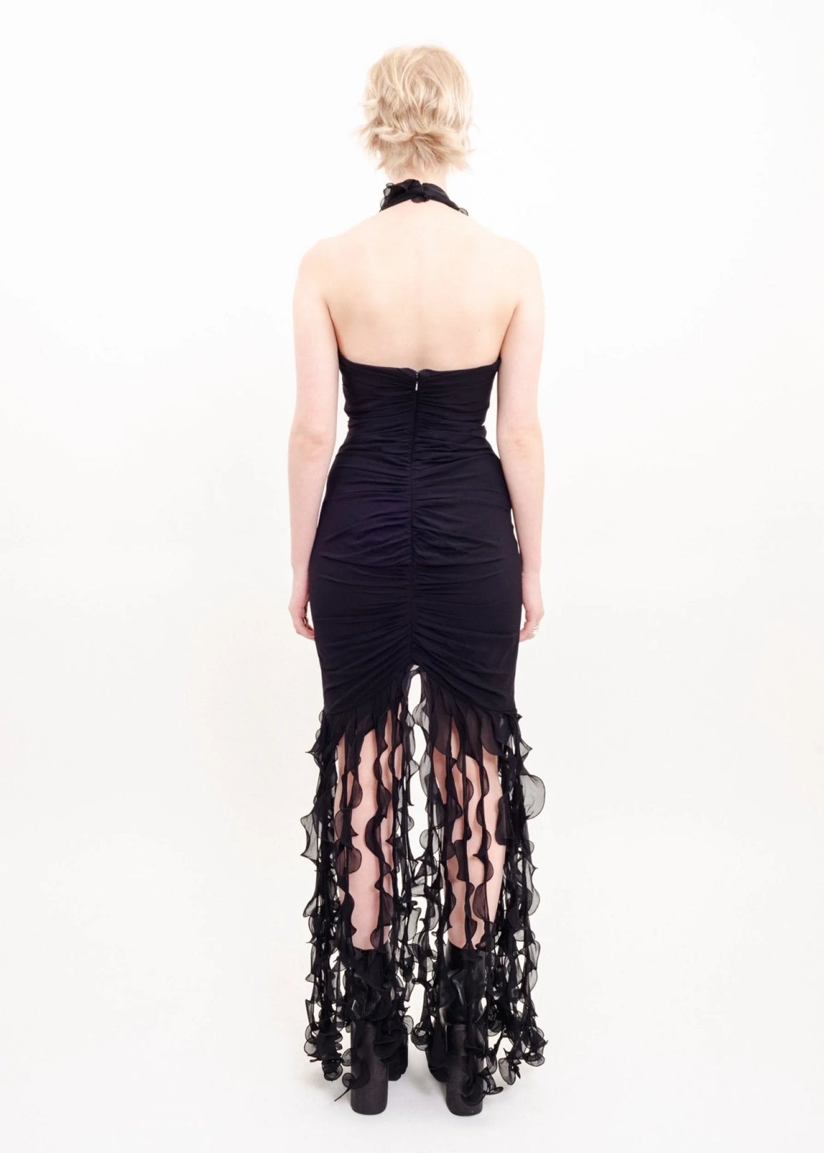 Smith's Ruffles Smith & Miles Australia Silk ruffle tendril gown Bizarre Bazaar