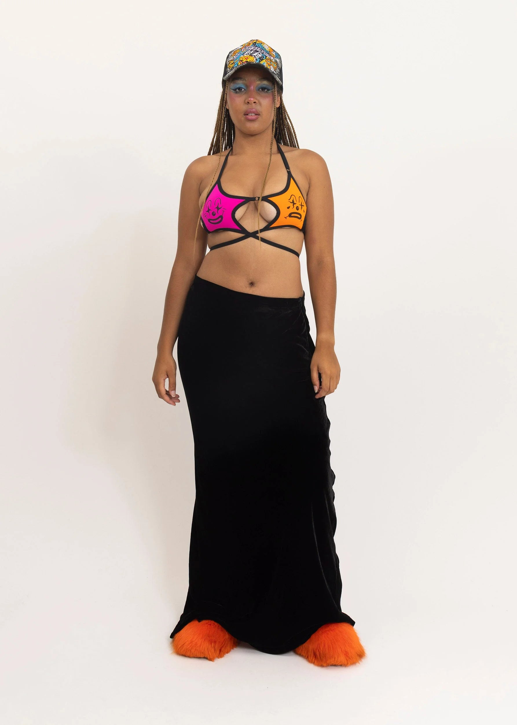 Ricochet Silk velvet bias cut maxi skirt