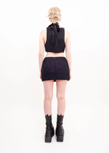 Undercover Spider embroidered bubble skirt